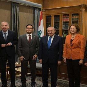 بري يلتقي سفراء الخماسية في عين التينة.. السفير المصري: خطوة جديدة يمكن البناء عليها وصولاً إلى انتخاب رئيس