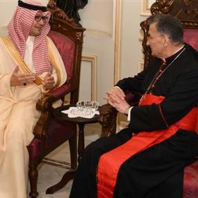 السفير السعودي في بكركي: المملكة لن تتردد في القيام بأي جهد للمساعدة في الانتخابات
