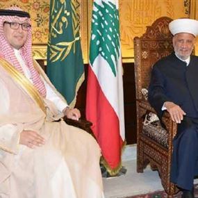 دريان التقى السفير السعودي والتشديد على التجاوب مع مساعي اللجنة الخماسية